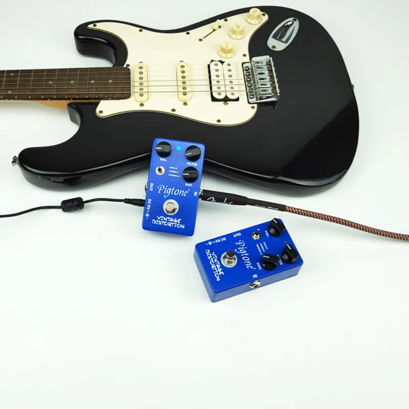 pigtone pp 06 vintage distortion gitarre effekt pedal akustische elektrische gitarre zubehör effekte pedale echte bypass free global shipping
