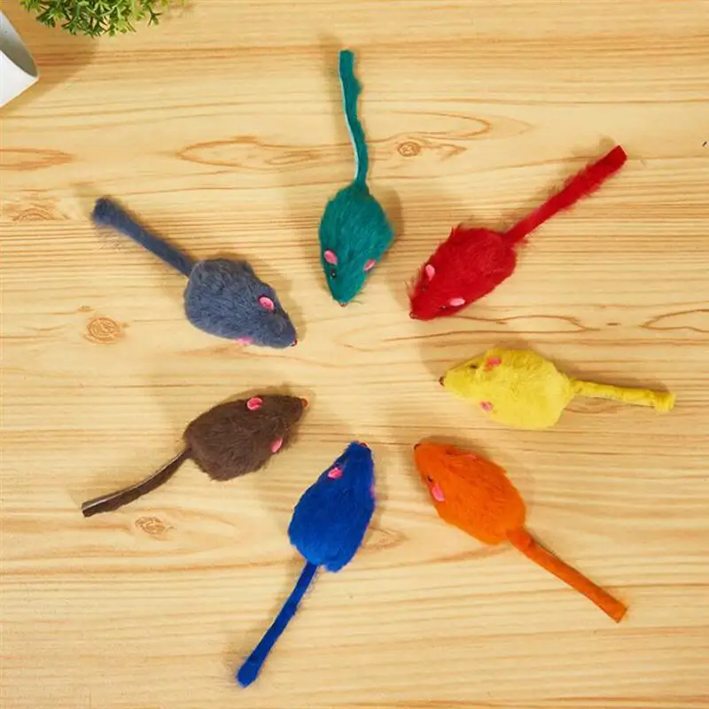 10 шт. ложные мыши игрушки маленькая мышка в форме кота игрушка Интерактивная мини