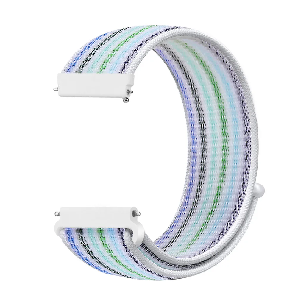 blue streak Huawei GT 2 нейлоновый ремешок для samsung Galaxy 42 мм 46 мм Active 2 gear S2 S3 20 мм 22 мм Sport Loop Huami Amazit GTR Bip браслет - Цвет ремешка: blue streak