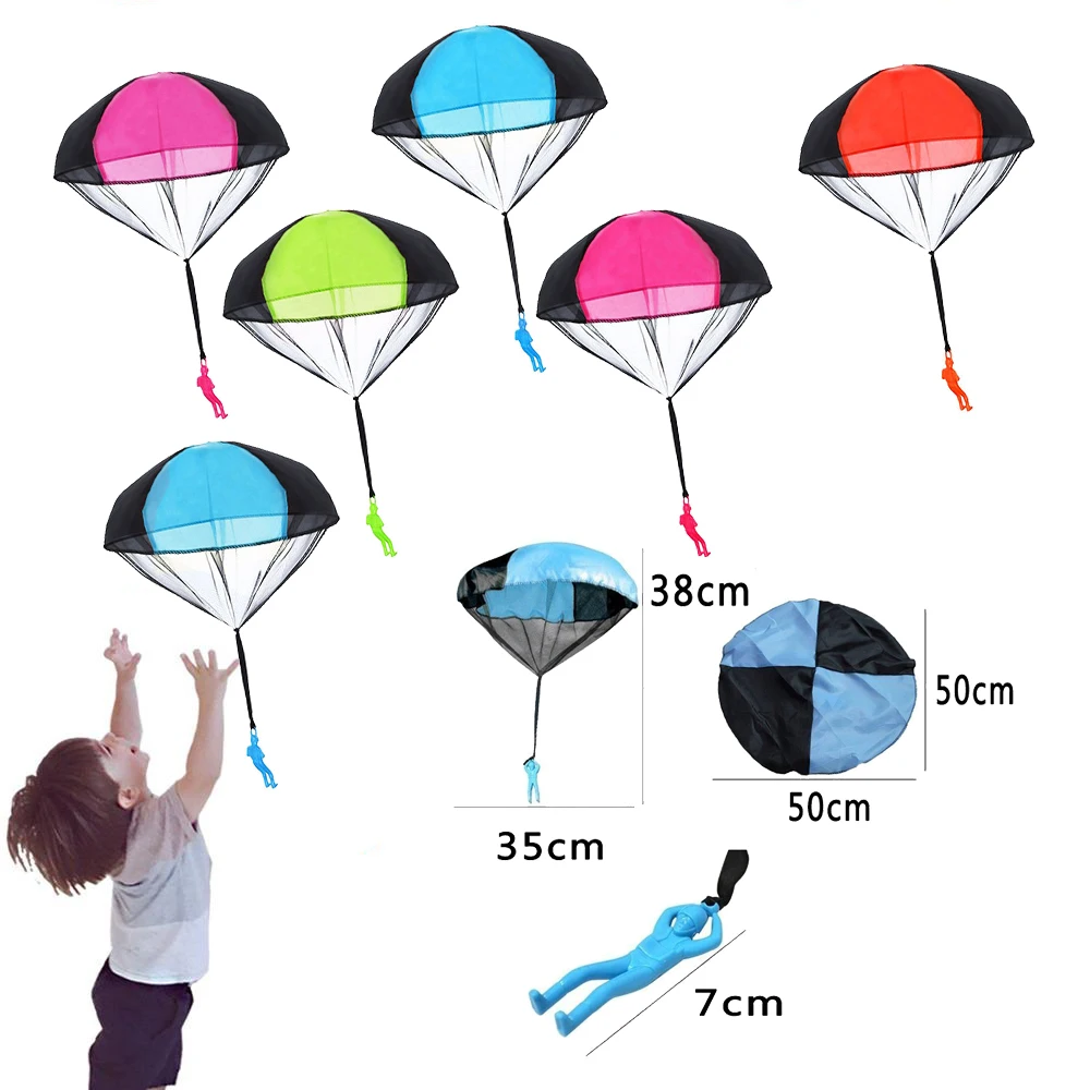 Бросок мини солдат парашют смешная игрушка детская игра под открытым небом