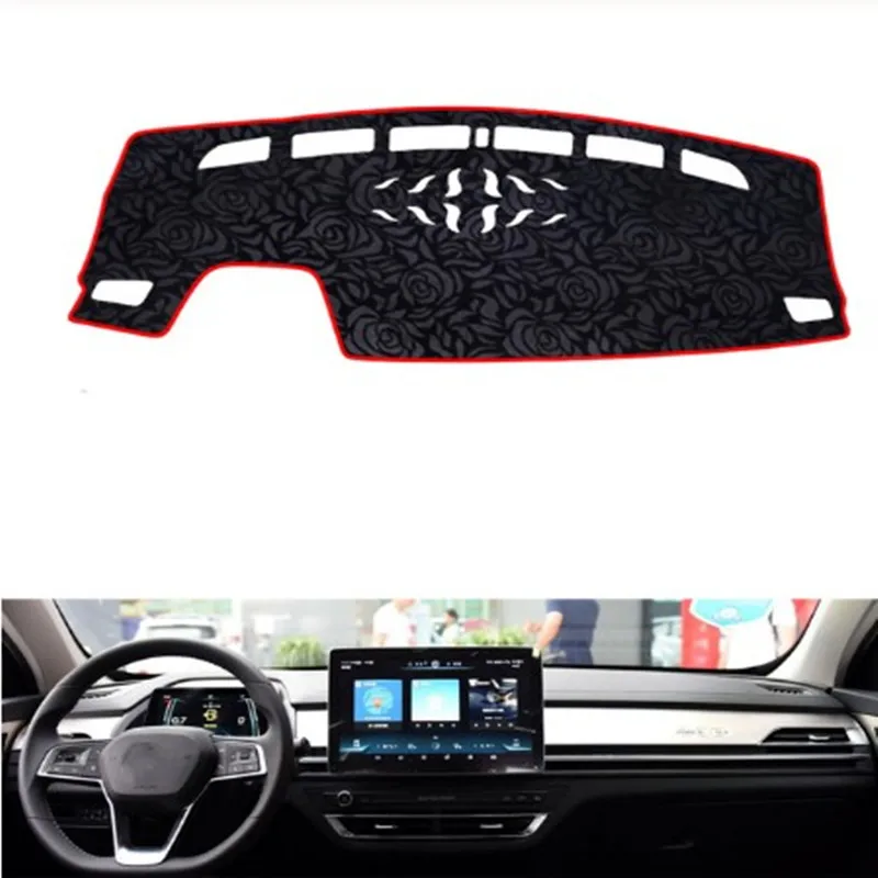 Нескользящий коврик для приборной панели с рисунком розы чехол автомобильная
