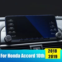 for honda accord 10th 2018 2019 tempered glass car navigation screen protector film lcd display anti scratch sticker accessories