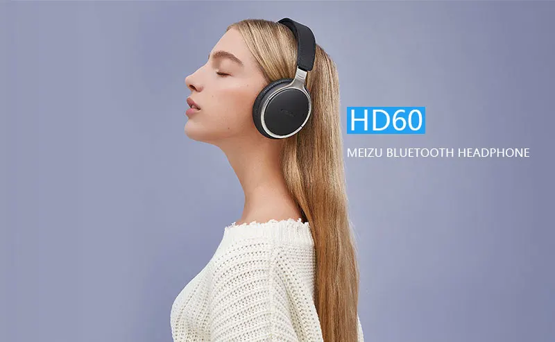 Meizu HD60 наушники Bluetooth 5,0 головная повязка Hi-Res сертифицированная Поддержка aptX и умный голосовой помощник Дистанционное сенсорное управление