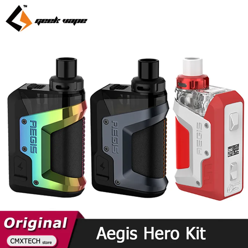 Набор для вейпа Geekvape Aegis Hero 1200 мАч 45 Вт мод испаритель 4 мл картридж электронной