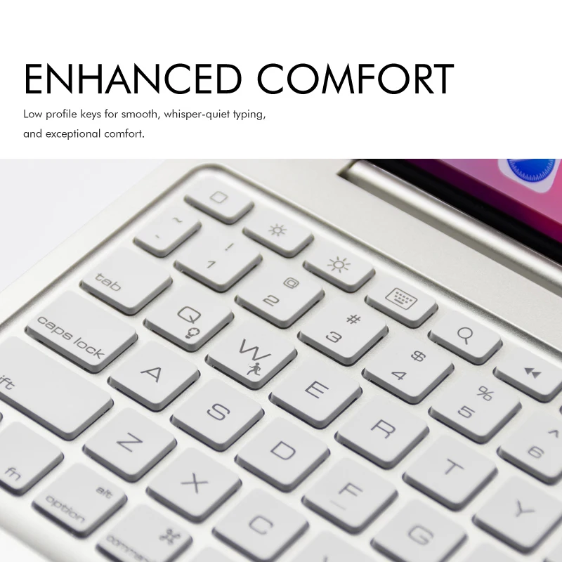 [Новое] Bluetooth клавиатура чехол для Apple iPad Pro 11,", 7-Цвет с подсветкой и жесткий Беспроводной клавиатура с смартфона с держателем для карт