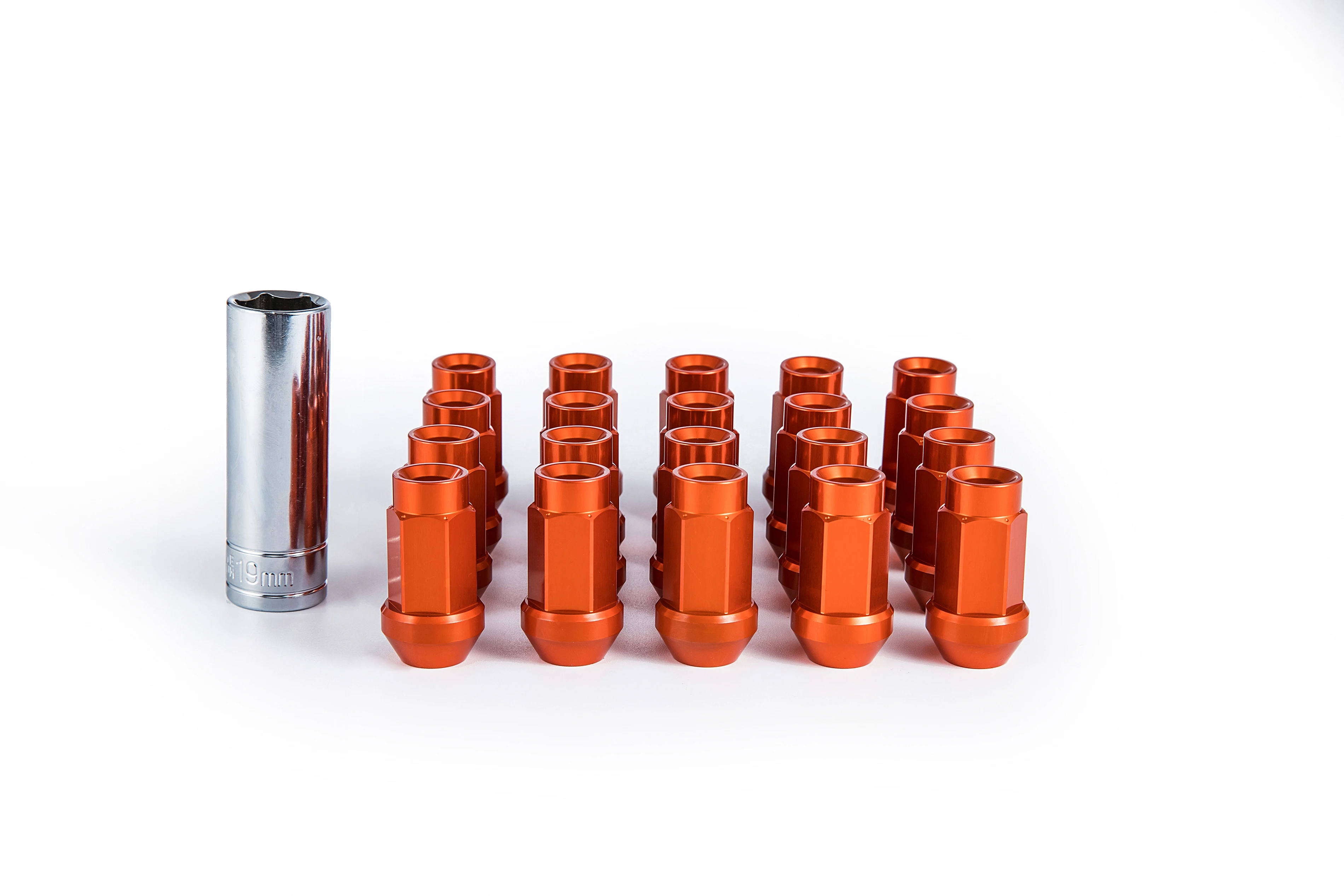 

M12 * 1.5 / 1.25 M14 * 1.5 Length 50mm Cold Forged 7075-T6 Aluminum End. Wheel Lug Nut for Racing Car