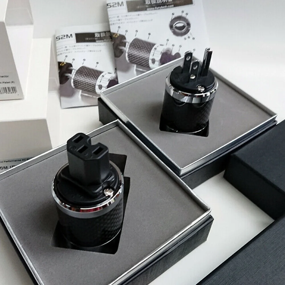 Углеродная вилка Furutech Hi Fi переходник из углеродного волокна с Rhodium Schukostecker Edelstahl