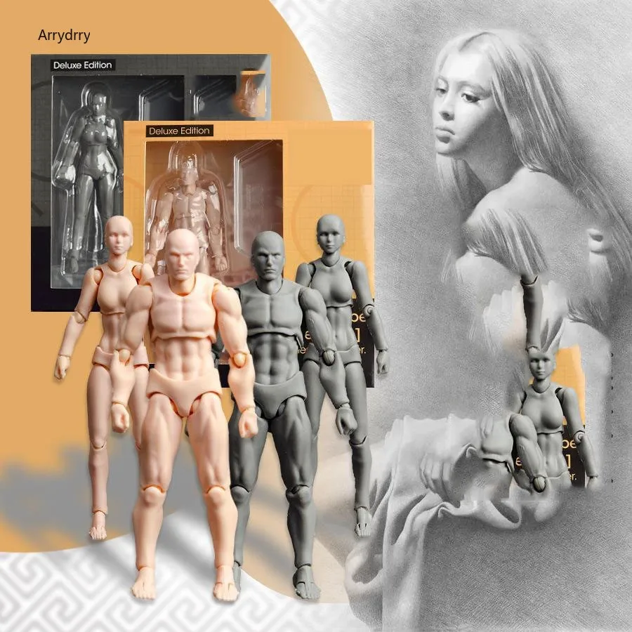 Новая Художественная живопись Аниме фигурки эскиз рисование мужчины женщины