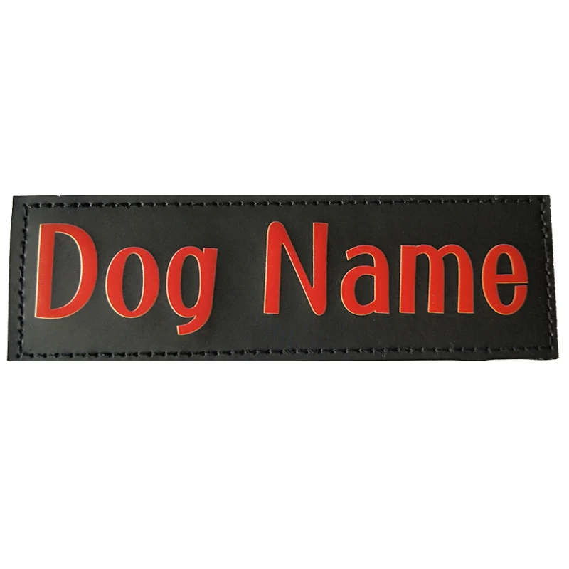 2ps Chromatic Customized Dog K9 Harness Label Sticker Custom ID Tag Pet Vest Dog's Name Labe Supplies | Дом и сад