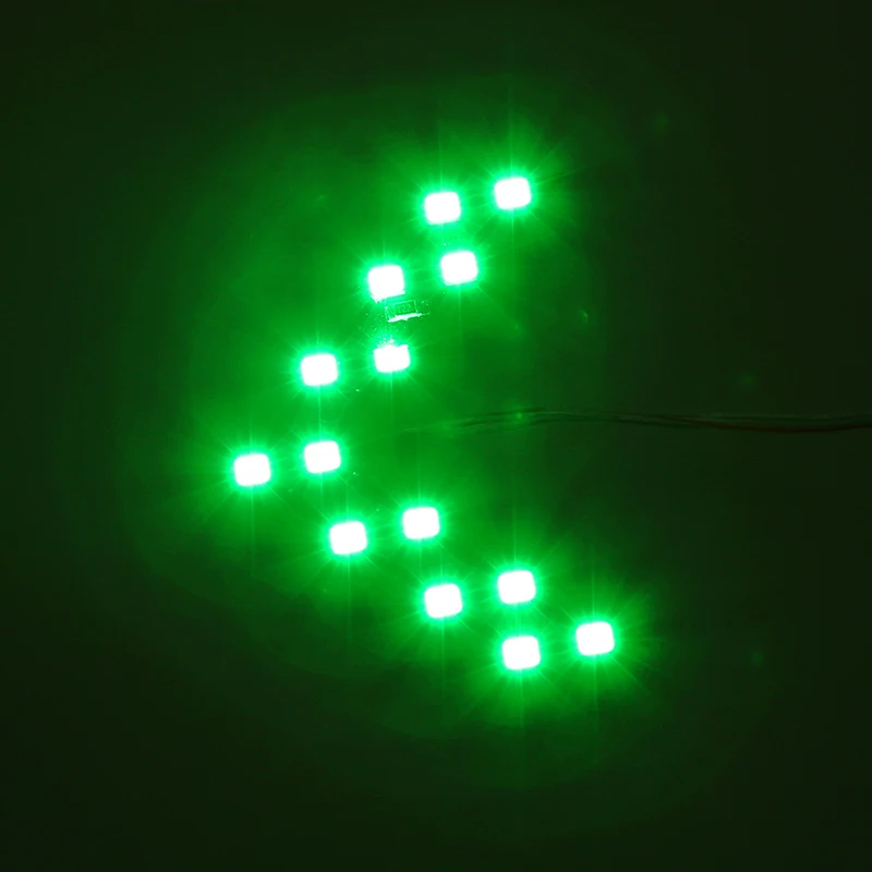 2 шт. 14LED универсальные лампочки со стрелками для автомобильного зеркала заднего