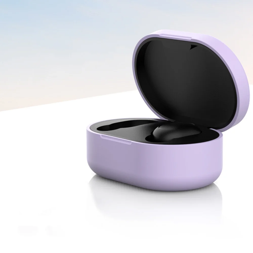 purple case Новинка A6S Bluetooth гарнитуры против Redmi Airdots беспроводные наушники 5,0 TWS наушники с шумоподавлением микрофон для iPhone Xiaomi huawei jbl - Цвет: purple case