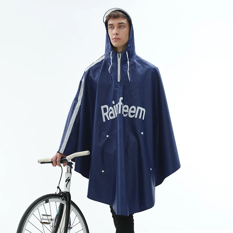 

Long Rain Poncho Audlt Cycling Bicycle Bike Red Raincoat Rain Coat Hooded Windproof Raincoats for Ladies Rain Gear Gift Y024