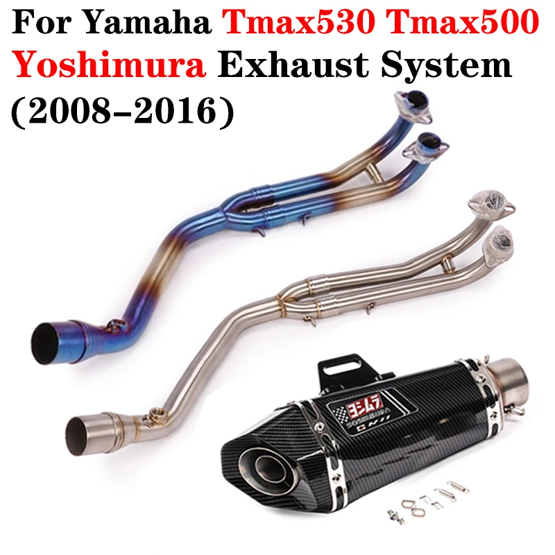 

For Yamaha Tmax530 Tmax500 2008 to 2016 Full Exhaust system Yoshimura Exhaust muffler db killer Tmax T-max 530 500 2008 2016