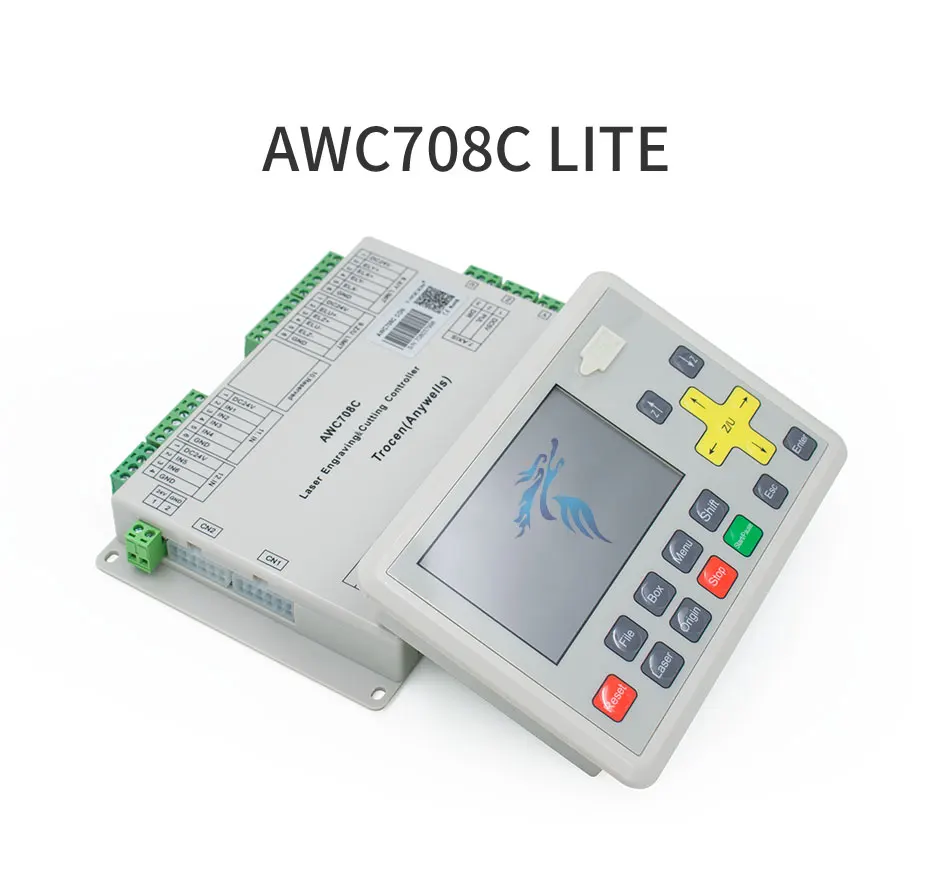 Trocen AWC708S Co2 лазерный контроллер системы для лазерной гравировальная и режущая машина замена AWC708C Lite Ruida Leetro