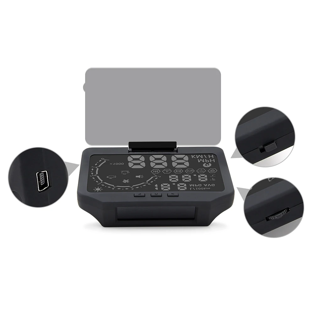 HUD X30 Автомобильный дисплей с TPMS 2 в 1 OBD OBD2 автомобильный дисплей Система мониторинга давления в шинах Bluetooth датчик TPMS с HUD