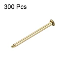 Uxcell 300 шт. высококачественные маленькие железные гвозди 1,2 мм X 19 мм для DIY бытовых аксессуаров золотого цвета медное покрытие