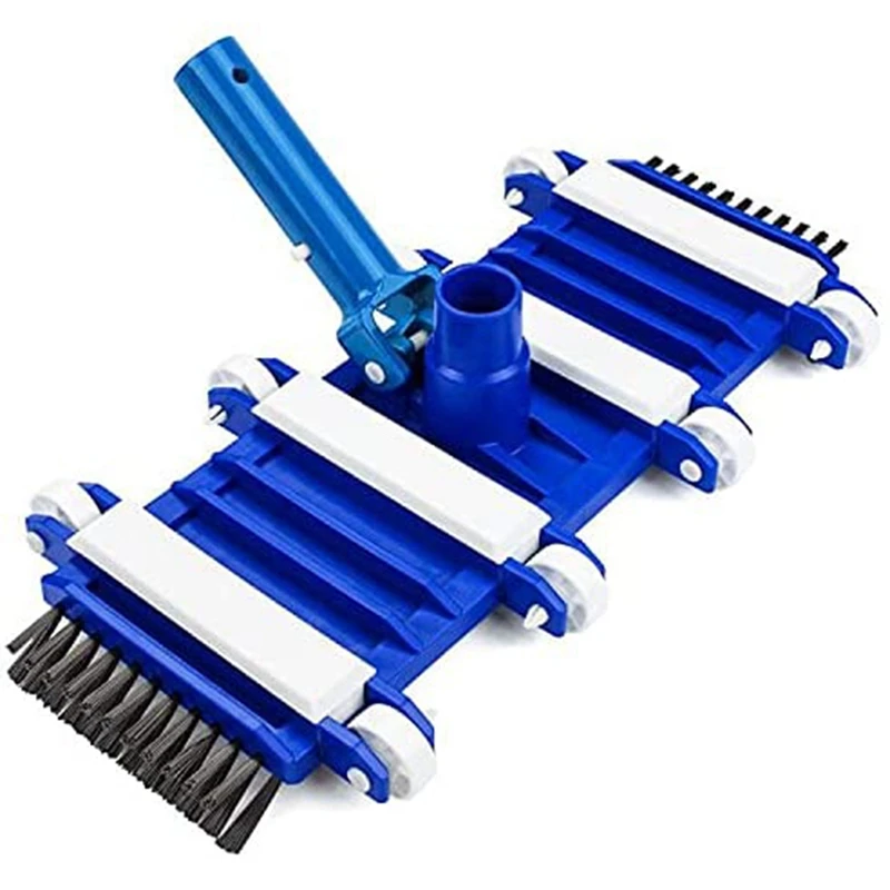 

14 inch Weighted Flexible Pool Vacuum Head Pool Vacuum Head with Side Brushes Great for Cleaning Debris From Pool Floors