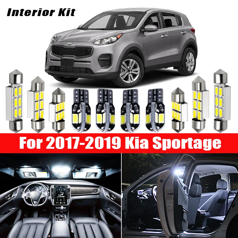 Светодиодный светильник для салона 10x Canbus без ошибок посылка в комплекте Kia Sportage