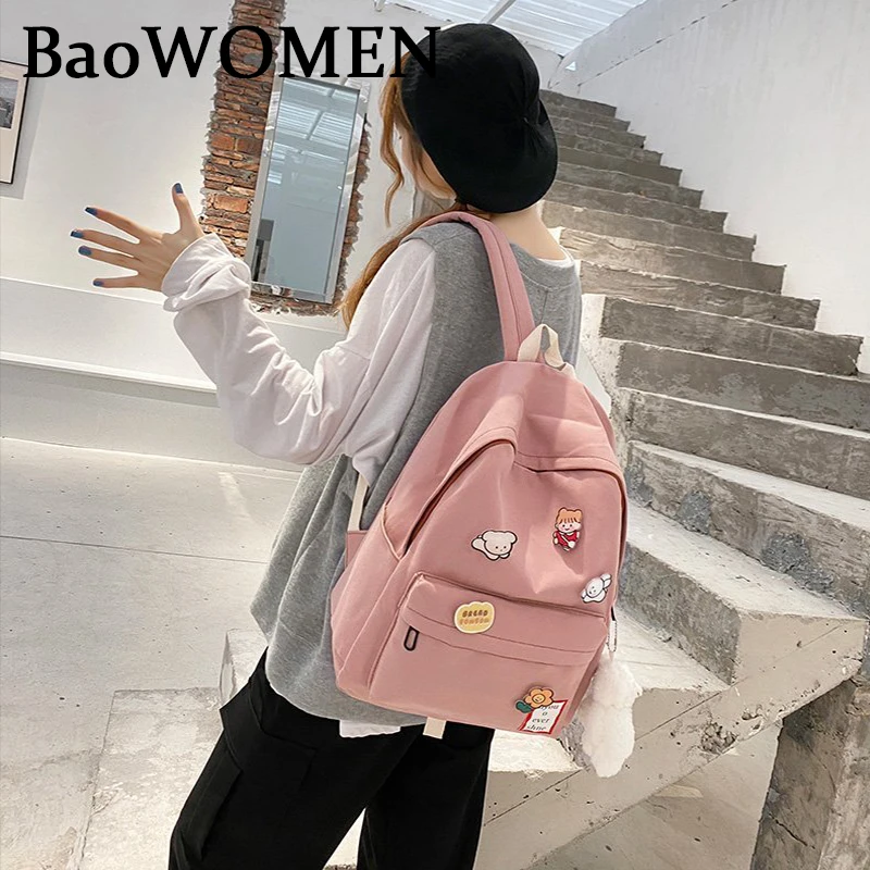

Рюкзак женский нейлоновый BaoWomen, школьный рюкзак для девочек