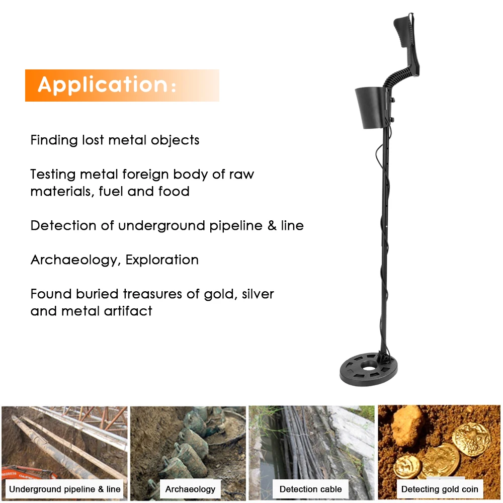 Портативный подземный металлоискатель Высокочувствительный металлодетектор