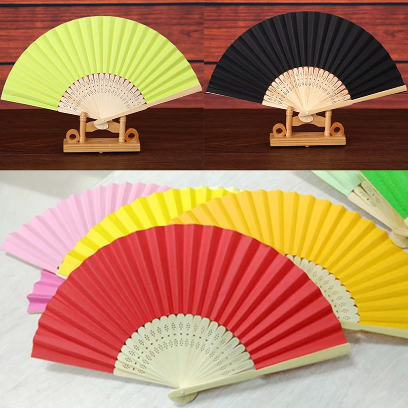 

Blank Folding Paper Fan DIY hand fans Folding Fan For Practice Calligraphy Painting Drawing Wedding Party Gift Ornaments White