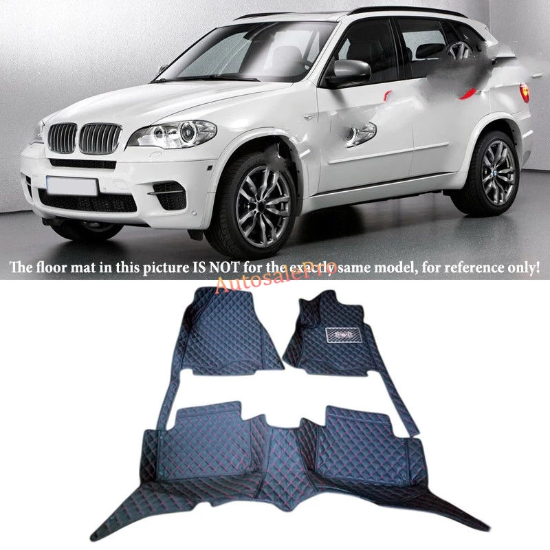 

For BMW X5 E70 3 rows 7 Seats 2008 2009 2010 2011 2012 2013 Right Left Hand Drive Black Front &Rear Floor Mat Carpets Pad cover