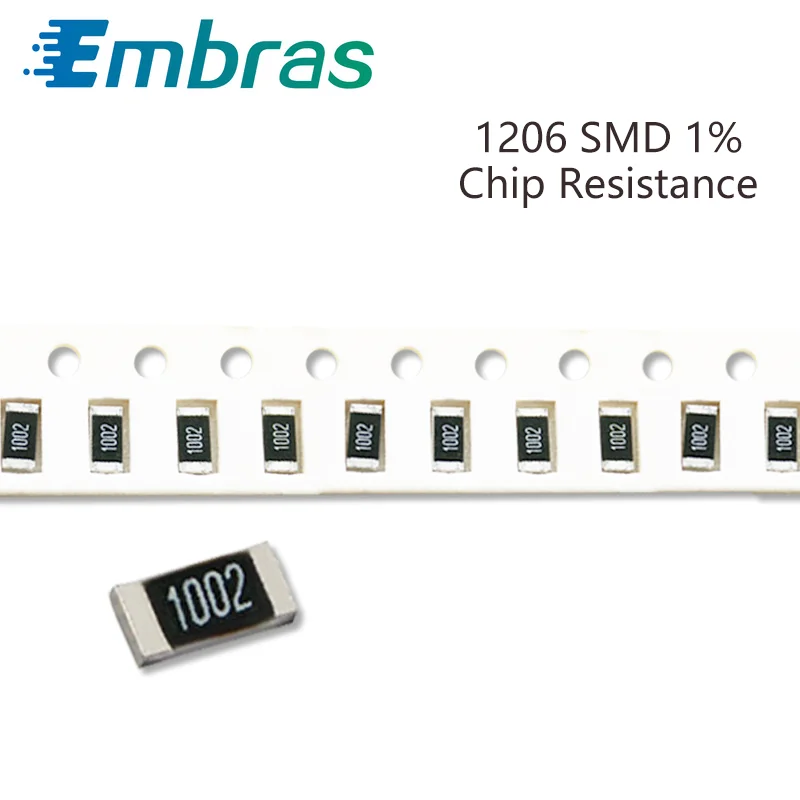 

100 шт. 1206 SMD Резистор Комплект 1% Допуск 0R-392R 180R 200R 220R 240R 270R 300R 10 Ом электронные Компоненты DIY Ассорти Комплект
