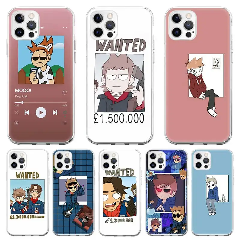 

Silicone Case Coque For iPhone 13 Pro Max 11 12 Pro XS MAX X XR 7 8 6 6S Plus SE 2020 Anime Cartoon Eddsworld Back Cover Funda