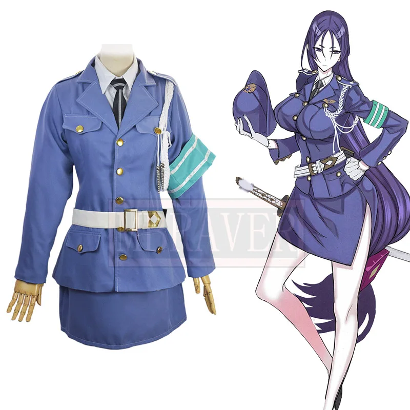 Фото Костюм полицейской по регулированию дорожного движения FGO Fate/Grand Order Minamoto no Yorimitsu, костюм для косплея, униформа на Хэллоуин, индивидуальный пошив, любой размер №2