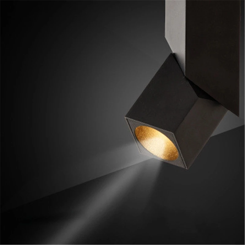 Черный/белый светодиодный потолочный светильник 3 Вт/5 Вт/7 Вт/10 Вт/12 Вт/15 Вт