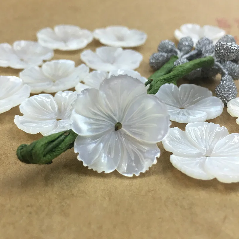 Бусина с резьбой из натурального жемчуга 5 дюймов 20 мм|Бусины| |