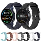 Ремешок из натуральной кожи для Xiaomi Mi Watch Band 22 мм, цветной браслет для наручных часов Amazfit GTR 2