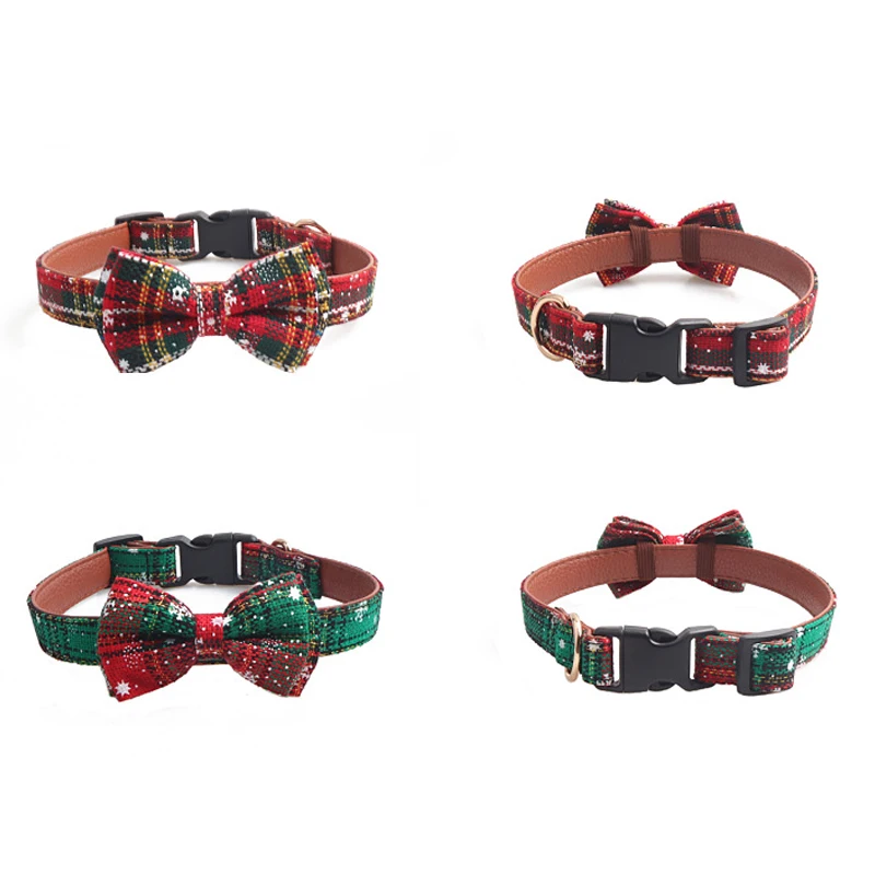 Рождественские вечерние ремни для питомцев кошек регулируемый галстук-бабочка
