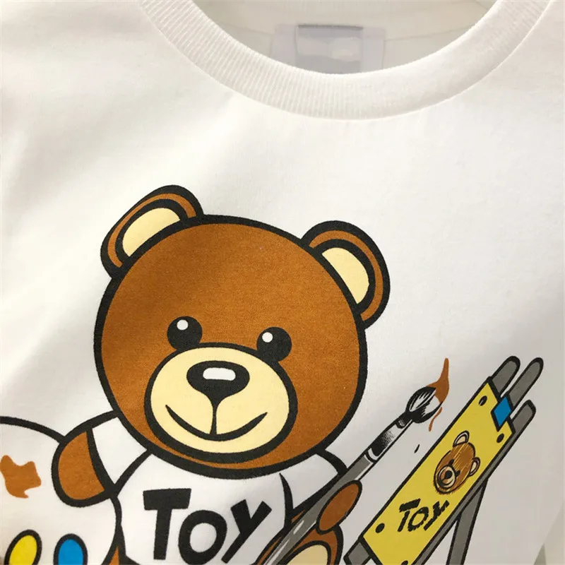 

Kids T Shirts For Girls 2019 autumn Cartoon Print Long Sleeve Top Tees Baby Cotton Tshirts Boys Girls Boys T Shirts