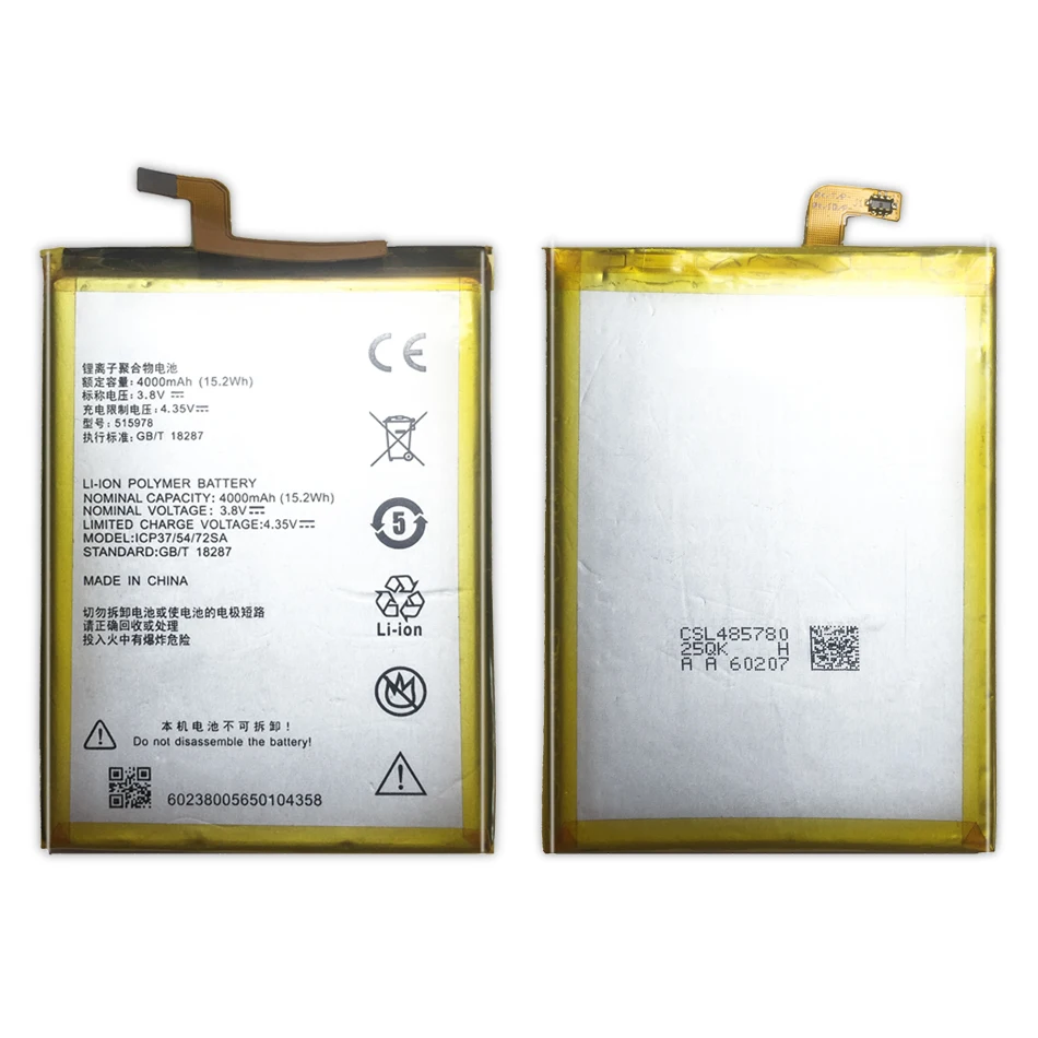 

E169-515978 for ZTE Blade X3 Q519T D2 Blade A452 T620 T-620 Replacement Battery 4000mAh E169 515978 +Tracking Number