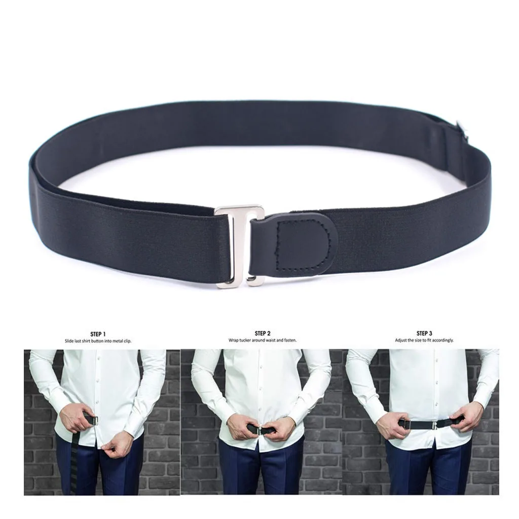 Нескользящая рубашка черный Регулируемый ремень подходит для рубашки женщин и