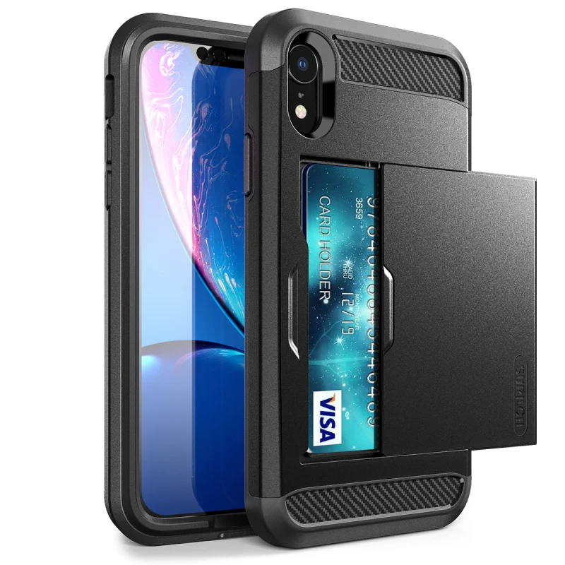 Жесткий чехол из поликарбоната для iphone XR со встроенной защитой экрана 360 с