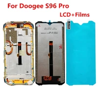 Gift Films For DOOGEE S96 Pro Phone Repair LCD Display Glass  Touch Screen Digitizer Assembly 6 22 Replacement Glass