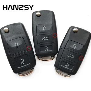 Чехол для дистанционного управления на 2, 4, 3 кнопки для VolksWagen, skoda, fabia, Golf, Beetle, Tiguan, passat
