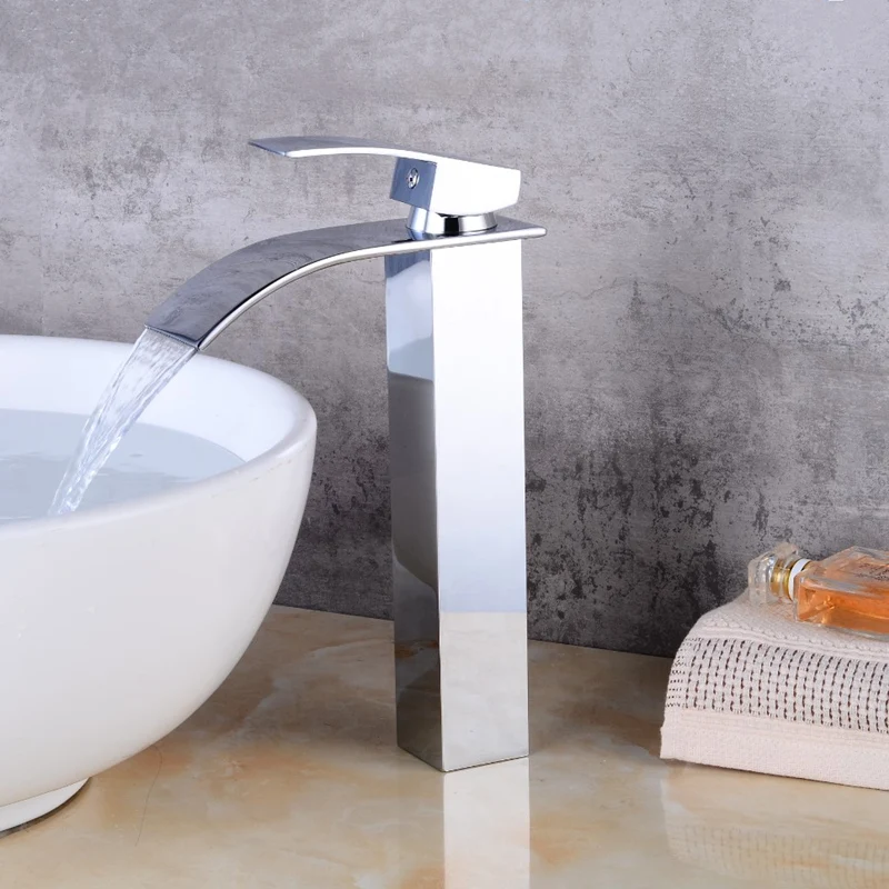 Однорычажный смеситель для раковины однорычажный из полированного хрома с