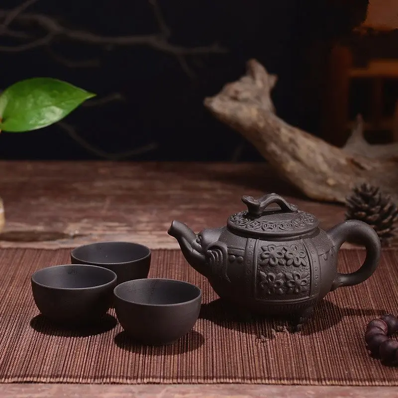 150 мл Исин чайник фиолетовый глина чайный набор кунг-фу ручной работы Слон белка с