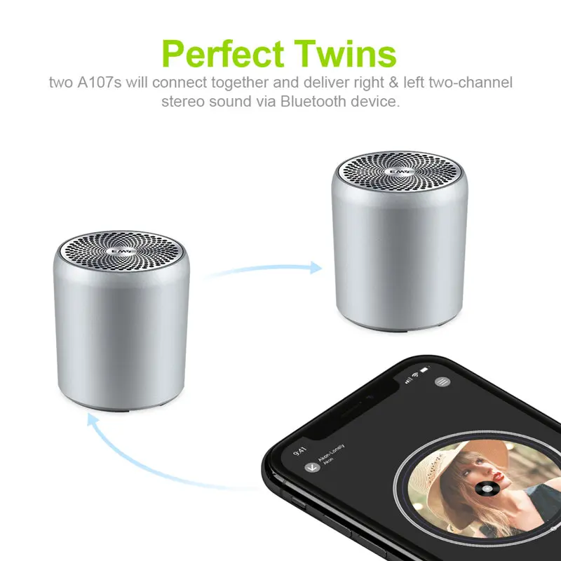 

Outdoor Portable Wireless Bluetooth 5.0 Speaker TWS mini Bluetooth Stereo HD Sound Quality