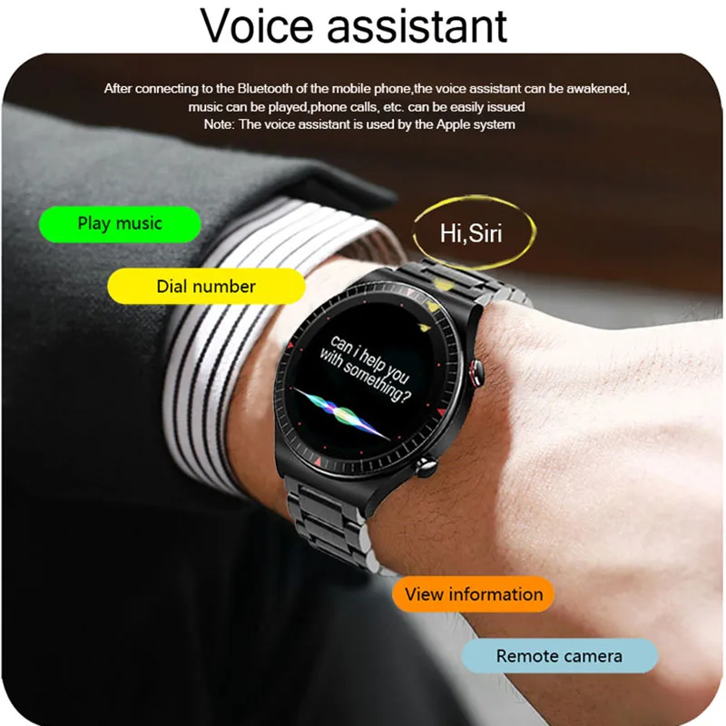 2021 New Bluetooth Call Smart Watch 4G ROM Men Recording Local Music Fitness Tracker Smartwatch For Huawei GT2 pro Xiaomi phone |