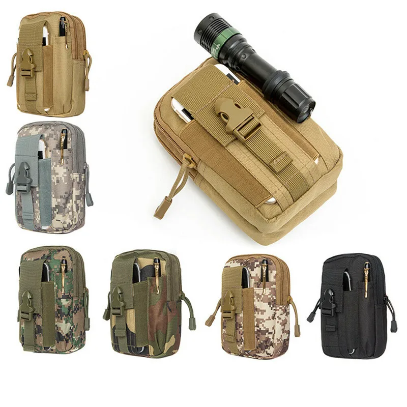 Мужская тактическая мягкая сумка с ремнем на талии небольшая Военная дорожная и