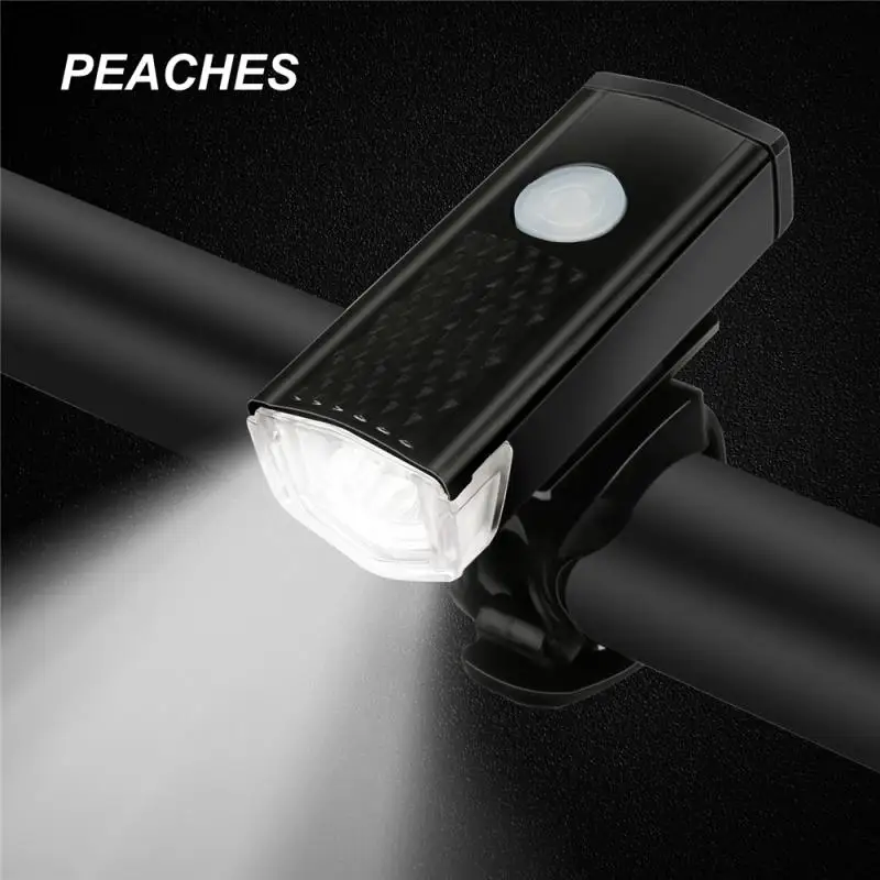 

PEACHES Bike Headlight USB Rechargeable 400 Lumen 3 Modes Bicycle Front Light Outdoor Cycling Flashlight Safety Warning Lantern