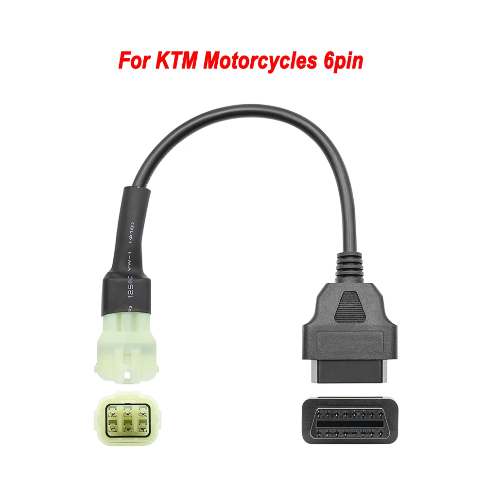 Универсальный адаптер OBD2 K CAN для мотоцикла переходные кабели 6 16Pin YAMAHA 3Pin Honda 4Pin KTM