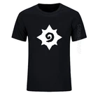 Летние 100% хлопок Hearthstone печатная Мужская футболка с круглым вырезом модная XS-XXL негабаритных для досуга футболка с принтом