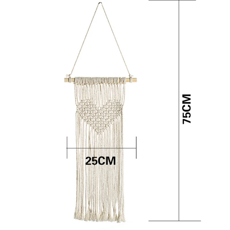 

Hand-woven Wall Hanging Tapestry Macrame Pendant Wedding Wall Decoration Living Room Backdrop Wall Blanket Home Decor