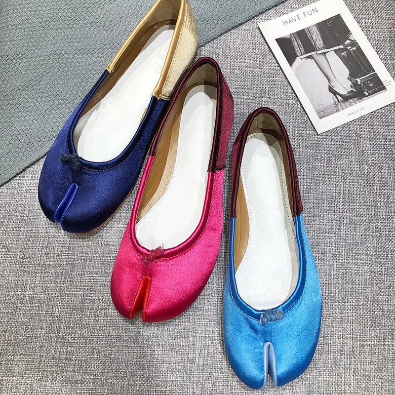 Tabi/обувь на плоской подошве женские осенние лоферы балетки sapato feminino женская