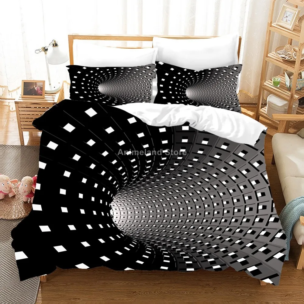

2021 Abstract Hole Ball Fantasy 3D Printed Fashion Comforter Bedding Set Queen King Single Size Duvet Cover Sets Bedroom Luxury